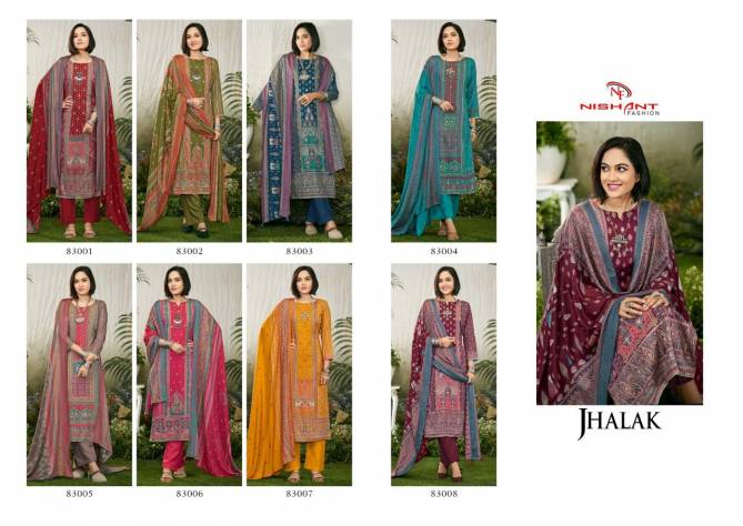 Jhalak By Nishant Printed Winter Wear Pashmina Dress Material Wholesale Online